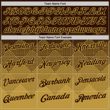 Load image into Gallery viewer, Custom Brown Old Gold 3D Gradient Square Shape Performance Polo Shirt
