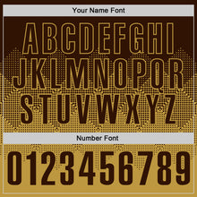 Load image into Gallery viewer, Custom Brown Old Gold 3D Gradient Square Shape Performance Polo Shirt