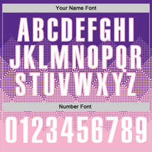 Load image into Gallery viewer, Custom Purple White-Light Pink 3D Gradient Square Shape Performance Polo Shirt