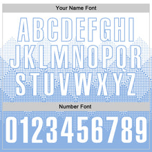 Load image into Gallery viewer, Custom White Light Blue 3D Gradient Square Shape Performance Polo Shirt