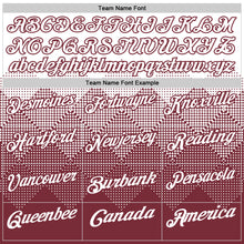 Load image into Gallery viewer, Custom White Burgundy 3D Gradient Square Shape Performance Polo Shirt