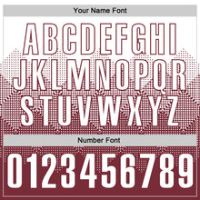 Load image into Gallery viewer, Custom White Burgundy 3D Gradient Square Shape Performance Polo Shirt