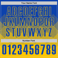 Load image into Gallery viewer, Custom Thunder Blue Yellow 3D Gradient Square Shape Performance Polo Shirt