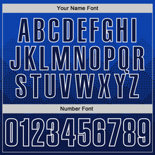 Load image into Gallery viewer, Custom Thunder Blue Navy-White 3D Gradient Square Shape Performance Polo Shirt