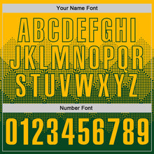 Load image into Gallery viewer, Custom Gold Green 3D Gradient Square Shape Performance Polo Shirt