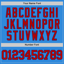 Load image into Gallery viewer, Custom Powder Blue Red-Royal Authentic Basketball Jersey