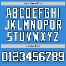 Load image into Gallery viewer, Custom Powder Blue White-Black Authentic Basketball Jersey