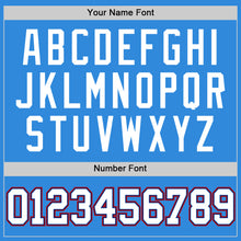 Load image into Gallery viewer, Custom Powder Blue White Royal-Red Authentic Basketball Jersey