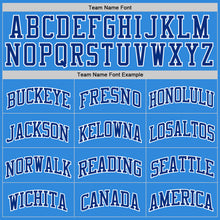 Load image into Gallery viewer, Custom Powder Blue Royal-White Authentic Basketball Jersey