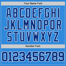 Load image into Gallery viewer, Custom Powder Blue Royal-White Authentic Basketball Jersey