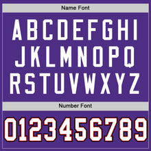 Load image into Gallery viewer, Custom Purple Red-Black Mesh Authentic Throwback Football Jersey