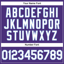 Load image into Gallery viewer, Custom Stitched Purple White-Light Blue Sports Pullover Sweatshirt Hoodie