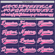 Load image into Gallery viewer, Custom Purple Pink-White Hockey Jersey