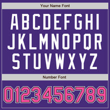Load image into Gallery viewer, Custom Purple Pink-Black Authentic Baseball Jersey