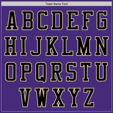 Load image into Gallery viewer, Custom Purple Black-City Cream Authentic Baseball Jersey