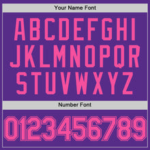 Load image into Gallery viewer, Custom Purple Pink Authentic Throwback Basketball Jersey