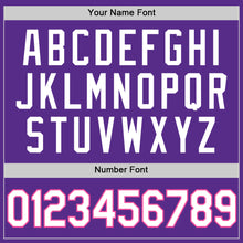Load image into Gallery viewer, Custom Purple White-Pink Authentic Throwback Basketball Jersey
