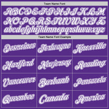 Load image into Gallery viewer, Custom Purple White Authentic Throwback Basketball Jersey