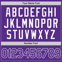 Load image into Gallery viewer, Custom Purple White Authentic Throwback Basketball Jersey