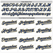 Load image into Gallery viewer, Custom White Old Gold-Royal Authentic Raglan Sleeves Baseball Jersey