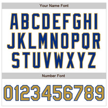 Load image into Gallery viewer, Custom White Old Gold-Royal Authentic Raglan Sleeves Baseball Jersey