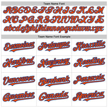 Load image into Gallery viewer, Custom White Orange-Royal Authentic Raglan Sleeves Baseball Jersey