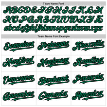 Load image into Gallery viewer, Custom White Kelly Green-Black Authentic Raglan Sleeves Baseball Jersey