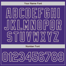 Load image into Gallery viewer, Custom Purple Cream Authentic Raglan Sleeves Baseball Jersey