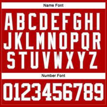 Load image into Gallery viewer, Custom Red White-Gray Hockey Lace Neck Jersey