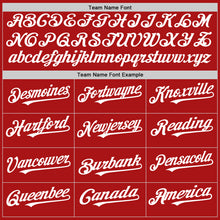 Load image into Gallery viewer, Custom Red White Mesh Authentic Throwback Baseball Jersey