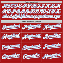 Load image into Gallery viewer, Custom Red White-Light Blue Mesh Authentic Throwback Baseball Jersey