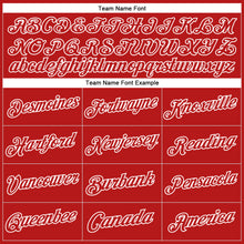 Load image into Gallery viewer, Custom Stitched Red White Sports Pullover Sweatshirt Hoodie