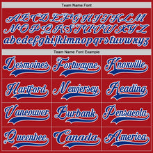 Load image into Gallery viewer, Custom Red Royal-White Hockey Jersey