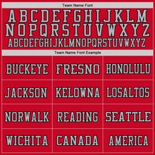 Load image into Gallery viewer, Custom Red Gray-Black Mesh Authentic Football Jersey