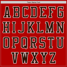 Load image into Gallery viewer, Custom Red Brown-White Authentic Baseball Jersey