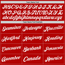 Load image into Gallery viewer, Custom Red White Authentic Throwback Basketball Jersey