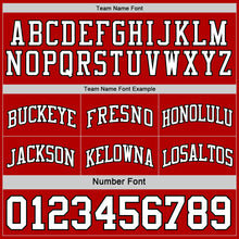 Load image into Gallery viewer, Custom Reversible Black White-Red Double Side Sublimation Basketball Suit Jersey