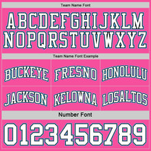 Load image into Gallery viewer, Custom Reversible Black Pink-Sky Blue Double Side Sublimation Basketball Suit Jersey