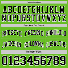 Load image into Gallery viewer, Custom Reversible Black Grass Green-White Double Side Sublimation Basketball Suit Jersey
