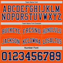 Load image into Gallery viewer, Custom Navy Orange-White Reversible Double Side Sublimation Basketball Suit Jersey