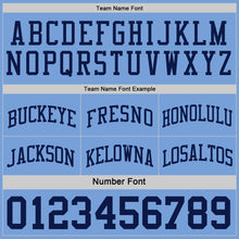 Load image into Gallery viewer, Custom Navy Light Blue Reversible Double Side Sublimation Basketball Suit Jersey