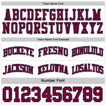 Load image into Gallery viewer, Custom Navy Maroon-White Reversible Double Side Sublimation Basketball Suit Jersey