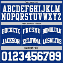 Load image into Gallery viewer, Custom Royal White-Gray Reversible Double Side Sublimation Basketball Suit Jersey
