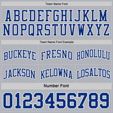 Load image into Gallery viewer, Custom Royal White-Gray Reversible Double Side Sublimation Basketball Suit Jersey