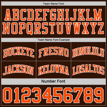 Load image into Gallery viewer, Custom Brown Orange-White Reversible Double Side Sublimation Basketball Suit Jersey
