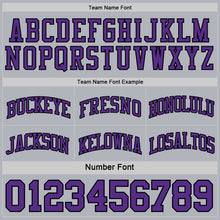 Load image into Gallery viewer, Custom Purple Black-Gray Reversible Double Side Sublimation Basketball Suit Jersey