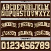 Load image into Gallery viewer, Custom Reversible Brown Cream Double Side Sublimation Basketball Suit Jersey