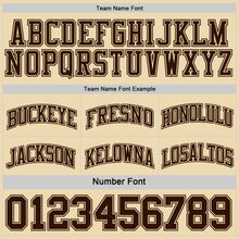 Load image into Gallery viewer, Custom Reversible Brown Cream Double Side Sublimation Basketball Suit Jersey