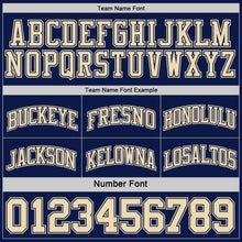 Load image into Gallery viewer, Custom Reversible Navy Cream Double Side Sublimation Basketball Suit Jersey