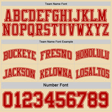Load image into Gallery viewer, Custom Reversible Red Cream Double Side Sublimation Basketball Suit Jersey